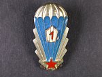 Odznak výsadkového vojska 1. třídy z obdobi 1965-1992 č.27707, druhý typ