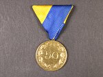 Medaile Zemského veteránského spolku Dolní Rakousko za 50 let