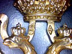 Řád železné koruny, 3.tř. s válečnou dekorací, puncované Au, značka výrobce FR (Christian Friedrich ROTHE & NEFFE, Wien), původní stuha s meči