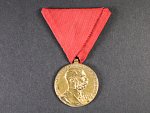 Vojenská jubilejní pam. medaile z r.1898, zlacený bronz