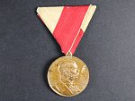Civilní jubilejní pam. medaile z r.1898, původní stuha