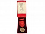 Medaile Za službu vlasti - ČSR , etue a průkaz