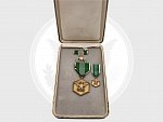 Vojenská pochvalná medaile, miniatura, původní etue
