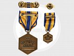 Záslužná medaile letectva, miniatura, původní etue