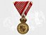 RAKOUSKO UHERSKO - Vojenská záslužná medaile Signum Laudis F.J.I., zlacený bronz, původní voj. stuha