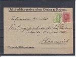 Dva kusy dopisů z toho jeden těžší z února 1919 se smíšenou frankaturou rakouské známky Karel a Hradčany 5h