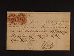sestava 5 ks skl. dopisů z let 1861 - 63 frank. zn. 2, 5 a 10kr, zajímavé