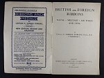 Brožura britské a zahraniční stuhy k vyznamenáním, vydání z r. 1944