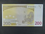 200 Euro 2002 s.X, Německo, podpis Willema F. Duisenberga, R005 tiskárna Bundesdruckerei, Německo