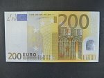 200 Euro 2002 s.X, Německo, podpis Willema F. Duisenberga, R005 tiskárna Bundesdruckerei, Německo