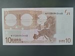 10 Euro 2002 s.N, Rakousko, podpis Jeana-Clauda Tricheta, F020 tiskárna Österreichische Banknoten und Sicherheitsdruck, Rakousko