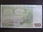 100 Euro 2002 s.N, Rakousko, podpis Mario Draghi,  F007  tiskárna Österreichische Banknoten und Sicherheitsdruck, Rakousko