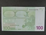 100 Euro 2002 s.X, Německo, podpis Mario Draghi, E002 tiskárna F. C. Oberthur, Francie