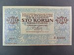 100 Kč 1919, sběratelská kopie ČNS pobočky papírová platidla, oboustranná