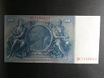 Německo, 100 RM 1935 série B, mírové vydání, podtiskové písmeno C, Ba. D8a