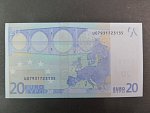 20 Euro 2002 s.U, Francie, podpis Jeana-Clauda Tricheta, L033 tiskárna Banque de France, Francie