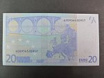 20 Euro 2002 s.U, Francie, podpis Jeana-Clauda Tricheta, L034 tiskárna Banque de France, Francie