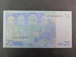 20 Euro 2002 s.U, Francie, podpis Jeana-Clauda Tricheta, L037 tiskárna Banque de France, Francie