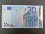 20 Euro 2002 s.U, Francie, podpis Jeana-Clauda Tricheta, L043 tiskárna Banque de France, Francie