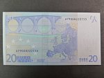 20 Euro 2002 s.U, Francie, podpis Jeana-Clauda Tricheta, L045 tiskárna Banque de France, Francie