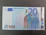 20 Euro 2002 s.U, Francie, podpis Jeana-Clauda Tricheta, L045 tiskárna Banque de France, Francie