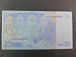 20 Euro 2002 s.U, Francie, podpis Jeana-Clauda Tricheta, L061 tiskárna Banque de France, Francie