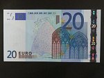 20 Euro 2002 s.V, Španělsko, podpis Jeana-Clauda Tricheta, M017 tiskárna Fábrica Nacional de Moneda , Španělsko