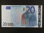 20 Euro 2002 s.X, Německo, podpis Willema F. Duisenberga, P008 tiskárna Giesecke a Devrient, Německo