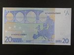 20 Euro 2002 s.X, Německo, podpis Jeana-Clauda Tricheta, P012 tiskárna Giesecke a Devrient, Německo