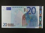 20 Euro 2002 s.X, Německo, podpis Jeana-Clauda Tricheta, P015 tiskárna Giesecke a Devrient, Německo