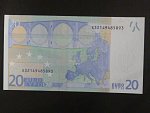 20 Euro 2002 s.X, Německo, podpis Jeana-Clauda Tricheta, P017 tiskárna Giesecke a Devrient, Německo