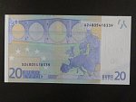 20 Euro 2002 s.X, Německo, podpis Jeana-Clauda Tricheta, R006 tiskárna Bundesdruckerei, Německo