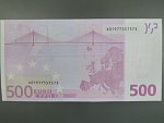 500 Euro 2002 s.X, Německo, podpis Willema F. Duisenberga, R003 tiskárna Bundesdruckerei, Německo