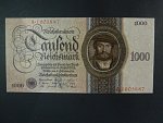 Německo, 1000 RM 1924 série A, podtiskové písmeno R, Ba. D 9