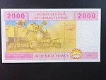 STŘEDNÍ AFRIKA-ČAD, 2000 Francs 2002 C, BNP. B108Ca