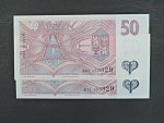 50 Kč 1994 s. B 03 + B11 - dvojice bankovek se stejným číslem, ale jinou sérií