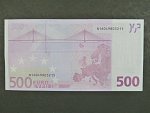 500 Euro 2002 s.N, Rakousko, podpis Jeana-Clauda Tricheta, F005 tiskárna Österreichische Banknoten und Sicherheitsdruck, Rakousko