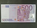 500 Euro 2002 s.X, Německo, podpis Jeana-Clauda Tricheta, R011 tiskárna Bundesdruckerei, Německo