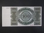Německo, 100 RM 1924 série C, podtiskové písmeno B