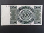 Německo, 100 RM 1924 série B, podtiskové písmeno K