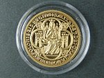 2010, pamětní dukátová medaile U královny Elišky, Au999,9, 3,49g, číslovaná č. 029, V.Oppl, L.Lietava, náklad 100ks, etue, certifikát