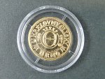 2008, Česká mincovna, zlatá dukátová medaile U královny královny Elišky, Au999,9, Au999,9, 3,11g, V.Oppl, L.Lietava, náklad 70ks, etue