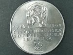 50 Kčs 1968 50. výročí vzniku Československa a 50. výročí pracujícího lidu
