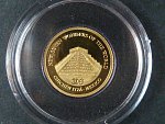 10 Dollars 2009 Chichén Itzá, Au 999/1000, 1g, náklad 7000 ks, průměr 13,92 mm, certifikát