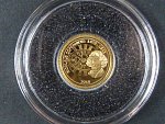 1 Dolar 2010 Mikuláš Koperník, Au 999/1000, 0,5g, průměr 11 mm, certifikát