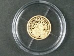 zlatá medaile z cyklu Největší Češi - Mistr Jan Hus, Au 0,585,9, 0,50g, etue