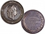 František Josef I. 1848-1916 - AR Medaile, (J. Tautenhayn)  Náhrada státu za hospodářské zásluhy, německý text, nesign., 40mm