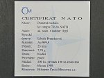 1999, pamětní medaile ke vstupu do NATO 1999 čísl. 68, Au 999,9, 7,78g, náklad 100ks, etue 
