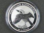 1 Dollars - 1 Oz (31,1050g)  Ag - Kookaburra 2011, kvalita proof, Ag 999/1000, etue
