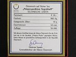 20 Euro 2005, Polarexpedition Tegetthoff, Ag 0.900, 20g, etue a certifikát_